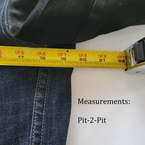 FADE TO BLUE Women's Denim and Black Sleeve Jacket (Size: Small) - Picture 14 of 16